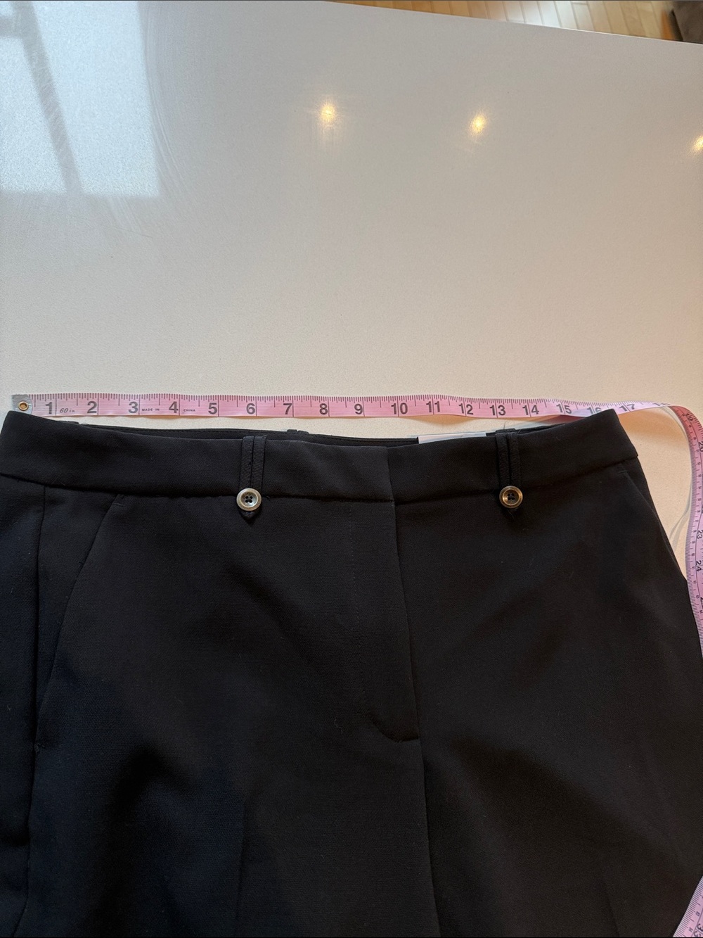 🆕 White House Black Market The Slim Ankle Button-Cuff Pants, Black, Size 10R - Picture 9 of 12